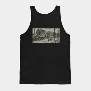 London buses returning from the trenches, WW 1, 1917 Tank Top